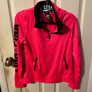 Pink hot pink quarter zip size medium